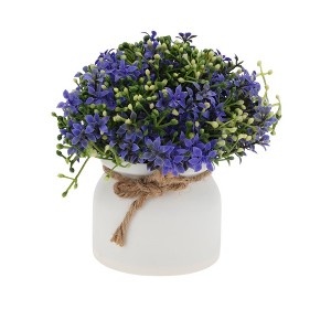 Unique Bargains Artificial Plants Orchid Bean Mini Plastic 3.35"x3.35"x7.48" 1 Pc - 1 of 4