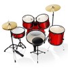 Gammon Percussion 5-Piece Complete Adult Drum Set - Full Size Beginner Kit w/ Stool & Stands - 4 of 4