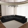 WJShome 5 pcs Cloud Modular Sectional Sofa for Livingroom,120.45inch Down Filled Convertible Couches for Office Apartment,V Shaped - 2 of 4
