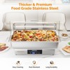 ROVSUN 9QT Electric Chafing Dishes for Buffet with Temperature Control Display with Full & Half Size Pan for Party - 3 of 4