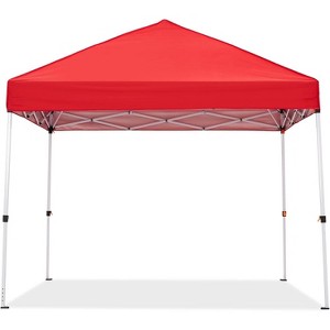 10x10ft Easy Pop-Up Canopy, Commercial Pop-Up Gazebo Tent, Waterproof Outdoor Screen Tent with Mesh Mosquito Netting Side Walls for Parties, Camping - 1 of 4