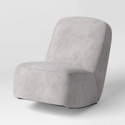 Rocking Lounge Dorm Chair Gray - Room Essentials™: Upholstered Polyester, Plywood Frame, No Assembly Required