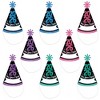 Big Dot of Happiness Colorful New Year Cone Hat, 2026 New Year's Eve Resolution Party Hats, 2026 NYE Party Supplies, Set of 8 (Adult Size) - 2 of 4