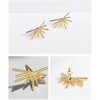Hollywood Sensation Half Sun Stud Earrings .375 Inches Gold - 2 of 3