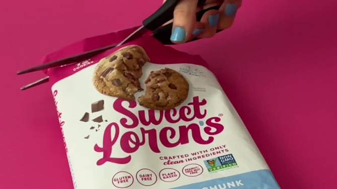 Sweet Loren&#39;s Gluten Free Vegan Chocolate Chunk Cookie Dough - 12oz, 2 of 14, play video