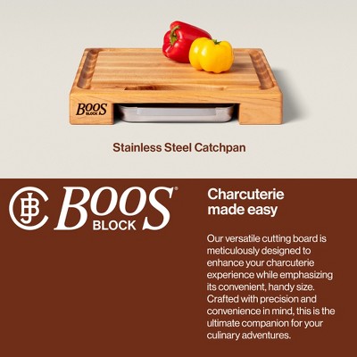 John Boos Reversible Wood Cutting Board with Juice Groove & Tray - Thumbnail 4