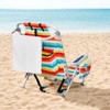 FURNIinspire Outdoor Portable Chair Lightweight with Adjustable Back and Storage Pockets for Outdoor Fun, Rainbow Stripes, 24.8"*25.6"*32.28" - 4 of 4