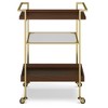 Kitchen Cart with Framed Shape Top and Shelf for Kitchen, Dinning Room - 4 of 4