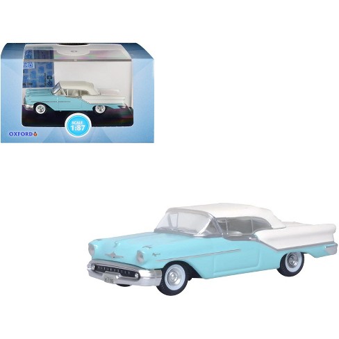 1950 Oldsmobile Rocket 88 Coupe Crest Azul Con Tapa Negra 1/87 (HO) Scale Diecast Model Car Por - Foto 2