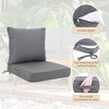 PAGED Outdoor Deep Seat Cushion Set,24x 24 inch,Waterproof Fade-Resistant Patio Furniture Cushions with Removable Covers,2PC - 4 of 4