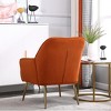 KTMBDW Modern Accent Chair, Velvet Armchair with Cozy Soft Padded for Living Room, Bedroom, Office - 4 of 4