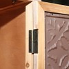 ORRD 55.12'' Tall Rustic Wood Tower Storage Cabinet - 2 Doors, 1 Drawer, Versatile Storage - 4 of 4