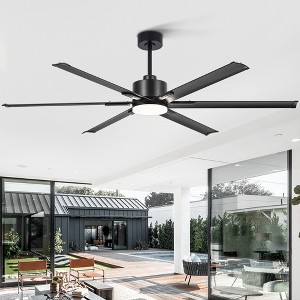 Airsurfer 72-inch 6 Aluminum Blades Ceiling Fan with Remote and Light - 1 of 4
