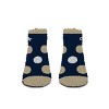 NCAA Georgia Tech Yellow Jackets Big Dot Fuzzy Sleep Soft Socks: Ankle Knit Polka Dot - 2 of 3