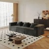 Corduroy Modular Deep-Seat Boneless Sectional Sofa with High-Density Memory Foam and No-Assembly Design - 2 of 4