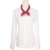 INSPIRE CHIC Women's Floral Printed Blended Cotton Small Square Neck Scarves 21.7x21.7" 1Pc - 2 of 4
