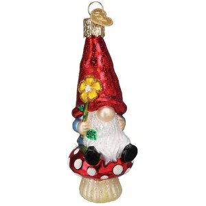 Old World Christmas Blown Glass Ornament for Christmas Tree, Garden Gnome - 1 of 4