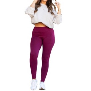 Women's Full Length Leggings with Pocket - Julia Rose - 1 of 4