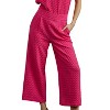 Women's Square Jacquard Wide Pants - umgee - 2 of 3