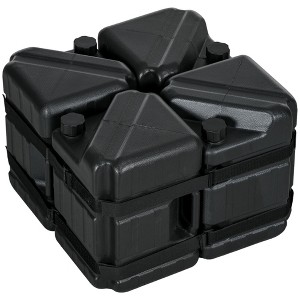 Aghana Digitals 4-Pack HDPE Canopy Weights, 104LBS Total, Water/Sand Fillable, UV-Resistant for - 1 of 4