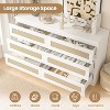 Jojoka Rattan Dresser for Bedroom, Modern 6 Drawer Double Dresser with Anti-Tip Kit - 3 of 4