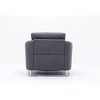 Acme Furniture 39" Yuina Accent Chair Gray Linen: Tufted, No Assembly, Wood Composite Frame - image 4 of 4