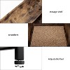 Rustic Brown Cat Litter Box Enclosure with Storage Shelves, Hidden Cabinet with Scratching Pad & Doors - 3 of 4
