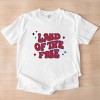 Simply Sage Market Land Of The Free Retro Garment Dyed Tee - M - White - 3 of 4