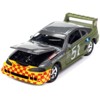 1990s Ford Mustang Race Car #51 Military Green & Dark Silver Met. "24 Hrs of Lemons" 1/64 Diecast Model Car by Johnny Lightning - 3 of 3