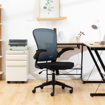 LeisureMod Newton Ergonomic Mesh Office Chair – Adjustable Height, Smooth Swivel, Comfortable Support for Work and Home Offices, Grey