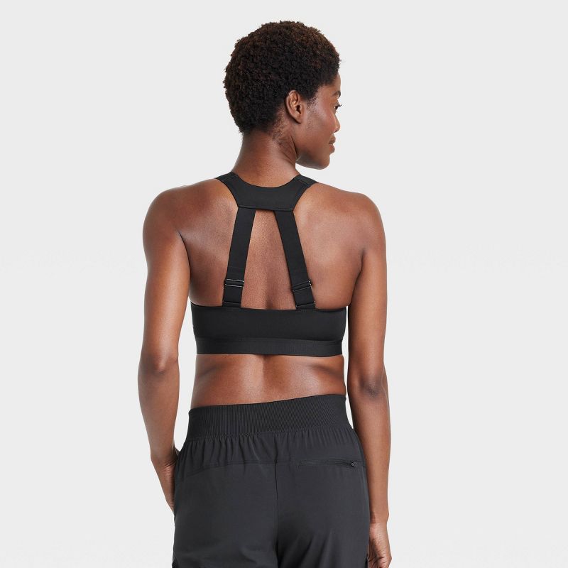 Women's Sculpt High Support Zip Front Sports Bra - All In Motion™, 3 of 8