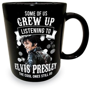 Collections Etc Some Of Us Grew Up Listening to Elvis Ceramic Coffee Mug 4 X 3 X 4 - 1 of 1