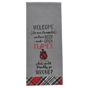 Park Designs Beer And Open Flames Dishtowel - 1 of 3