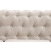 3-Piece Chesterfield Sofa Loveseat Armchair Set Luxury Living Room Couch Button Tufted Chenille Beige - Morden Fort - 4 of 4