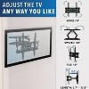 Mount-It! Articulating TV Wall Mount Corner Bracket, Stable Dual Arm Full Motion, Swivel, Tilt Fits 32 to 50 Inch TVs, 115 Lbs. with HDMI Cable, Black - 4 of 4