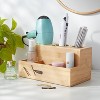12"X7"X6" Bamboo Hair Tools Organizer with 5pc Magnets - Brightroom™: Bathroom Tray, Hair Dryer Holder, Organization - 2 of 4