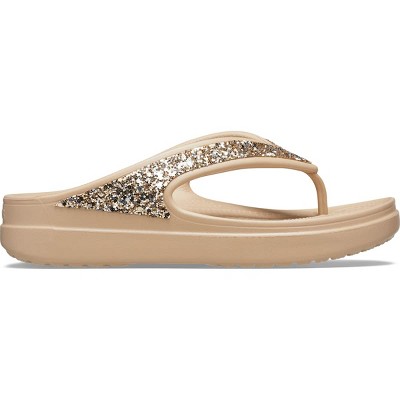 Crocs sparkle flip flops hotsell
