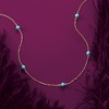 Ross-Simons Italian 4mm Turquoise Station Necklace in 14kt Yellow Gold - 4 of 4