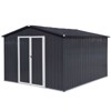 NicBex 6*8ft Outdoor Storage Shed Durable Metal Garden Shed with Double Doors, for Garden Tools and Equipment - 3 of 4