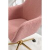 NicBex Chic Teddy Fabric Swivel Office Chair with Wheels,Height Adjustable Chair,Chic Computer Chair for Home Office,Home&Office Furniture - 3 of 4