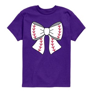 Boys' - Instant Message - Baseball Bow Short Sleeve Graphic T-Shirt - 1 of 4
