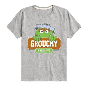 Boys' - Sesame Street - Grouchy Since 1969 Short Sleeve Graphic T-Shirt - 1 of 4
