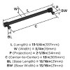 Amerock Faircrest Appliance Pull for Large Panels and Oversized Cabinets - 4 of 4