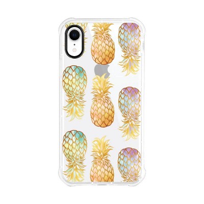OTM Essentials Apple iPhone XR Tough Edge Food Clear Case - Golden Pineapple