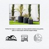 Rosemead Home & Garden, Inc. Concrete Outdoor Planter Pot Black - 4 of 4