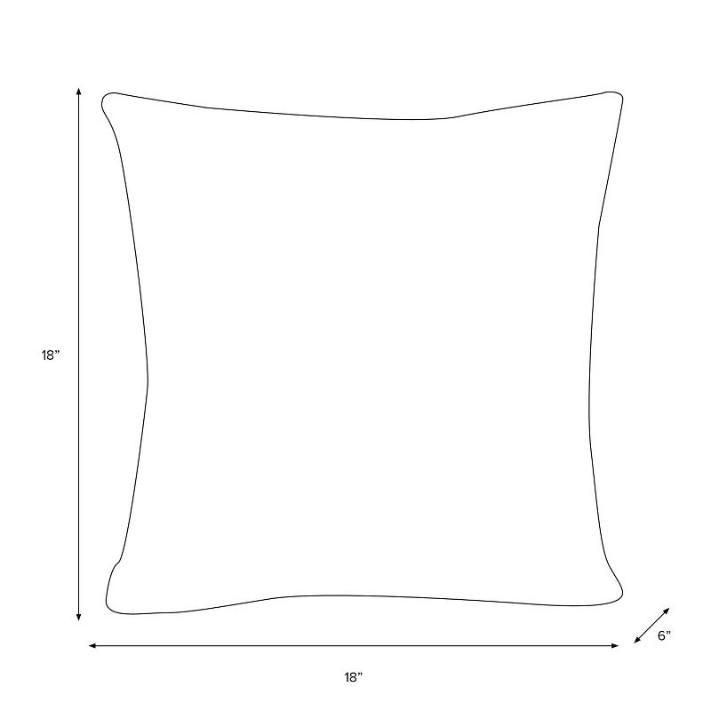 Triangle Square Throw Pillow Black/White - Skyline Furniture, 6 of 7