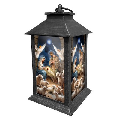 Briarwood Lane Christmas Lantern 13.5" x 5.5" x 5.5" Christ Is Born For Christmas Lantern