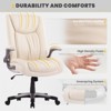 COLAMY Big and Tall Office Chair 400lbs, Heavy Duty High Back Desk Chair with Flip-up Arms and Wide Thick Seat – Black - 4 of 4