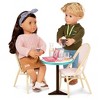 Our Generation Sweet Café Set Table & Chairs Furniture & Dining Accessories for 18" Dolls - 2 of 4