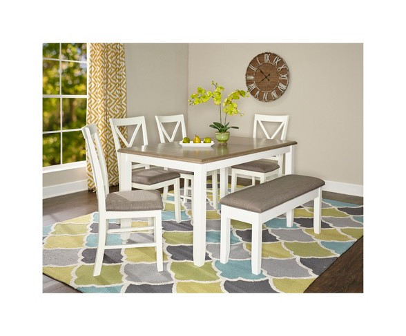 Emma Dining Collection White - Powell Company